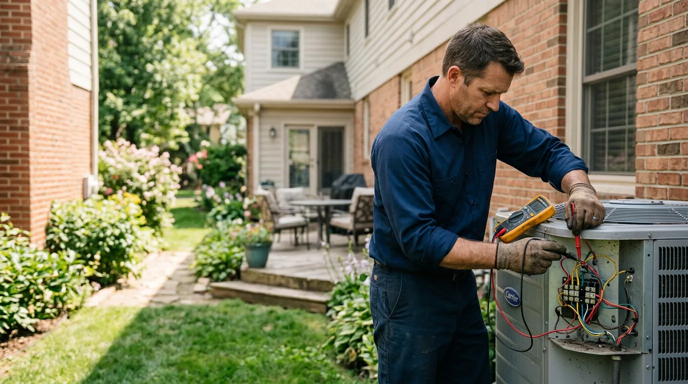 HVAC technician working near West New York, NJ